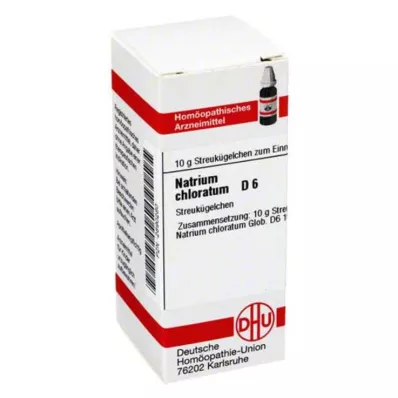 NATRIUM CHLORATUM D 6 glóbulos, 10 g NATRIUM CHLORATUM D 6 glóbulos, 10 g