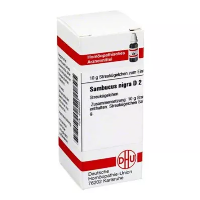 SAMBUCUS NIGRA D 2 glóbulos, 10 g SAMBUCUS NIGRA D 2 glóbulos, 10 g