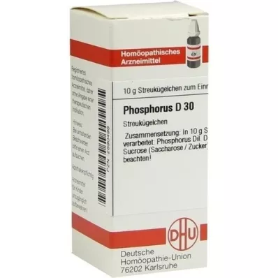 PHOSPHORUS D 30 glóbulos, 10 g