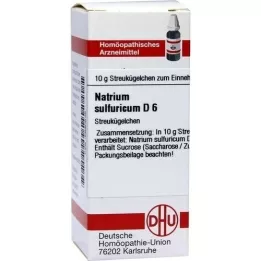 NATRIUM SULFURICUM D 6 glóbulos, 10 g