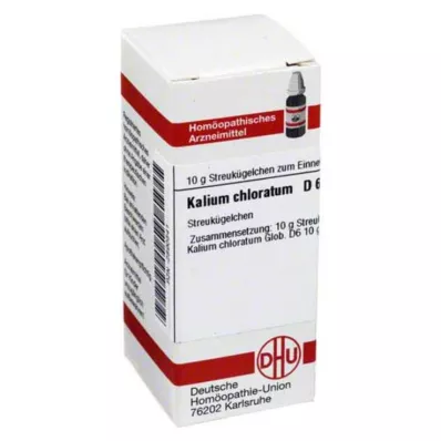 KALIUM CHLORATUM D 6 glóbulos, 10 g KALIUM CHLORATUM D 6 glóbulos, 10 g