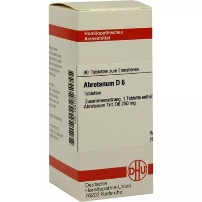 ABROTANUM D 6 Comprimidos, 80 Cápsulas