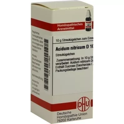 ACIDUM NITRICUM D 10 glóbulos, 10 g