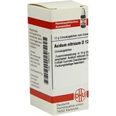 ACIDUM NITRICUM D 12 glóbulos, 10 g