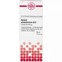 ACIDUM PHOSPHORICUM Diluição D 12, 50 ml