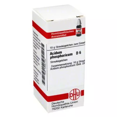 ACIDUM PHOSPHORICUM D 6 glóbulos, 10 g