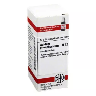 ACIDUM PHOSPHORICUM D 12 glóbulos, 10 g ACIDUM PHOSPHORICUM D 12 glóbulos, 10 g