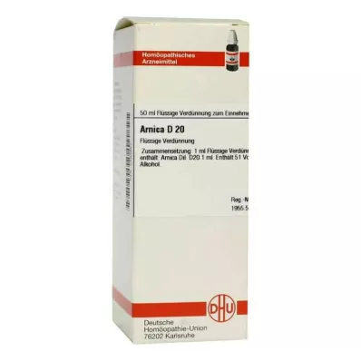 ARNICA Diluição D 20, 50 ml ARNICA Diluição D 20, 50 ml