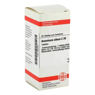 ARSENICUM ALBUM C 30 Comprimidos, 80 Cápsulas