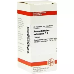 AURUM CHLORATUM NATRONATUM D 6 Comprimidos, 80 Cápsulas