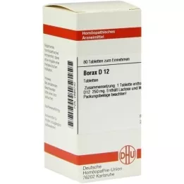 BORAX D 12 Comprimidos, 80 Cápsulas