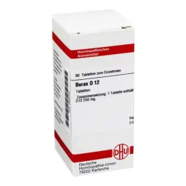 BORAX D 12 Comprimidos, 80 Cápsulas