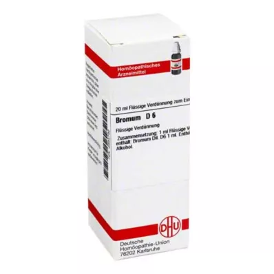 BROMUM Diluição D 6, 20 ml BROMUM Diluição D 6, 20 ml