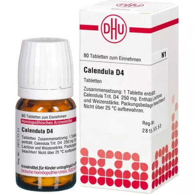 CALENDULA D 4 Comprimidos, 80 Cápsulas