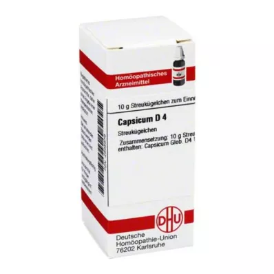 CAPSICUM D 4 glóbulos, 10 g CAPSICUM D 4 glóbulos, 10 g