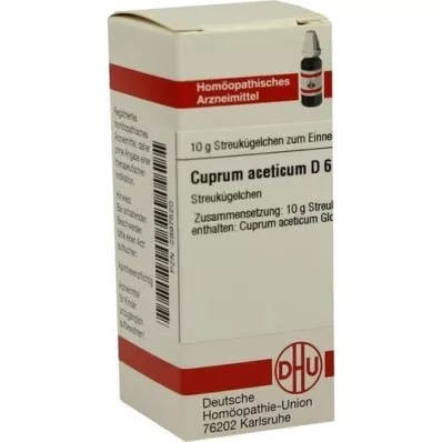 CUPRUM ACETICUM D 6 glóbulos, 10 g