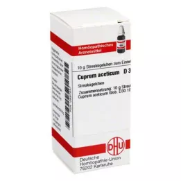CUPRUM ACETICUM D 30 glóbulos, 10 g