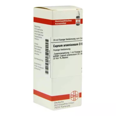 CUPRUM ARSENICOSUM Diluição D 6, 20 ml CUPRUM ARSENICOSUM Diluição D 6, 20 ml