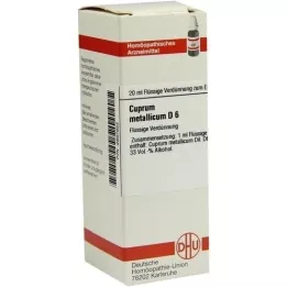 CUPRUM METALLICUM Diluição D 6, 20 ml