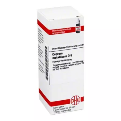 CUPRUM METALLICUM Diluição D 6, 20 ml