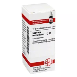 CUPRUM METALLICUM C 30 glóbulos, 10 g