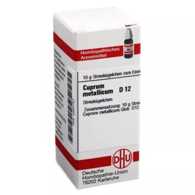 CUPRUM METALLICUM D 12 glóbulos, 10 g CUPRUM METALLICUM D 12 glóbulos, 10 g