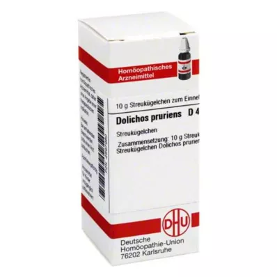 DOLICHOS PRURIENS D 4 glóbulos, 10 g DOLICHOS PRURIENS D 4 glóbulos, 10 g