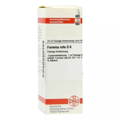 FORMICA RUFA Diluição D 6, 20 ml