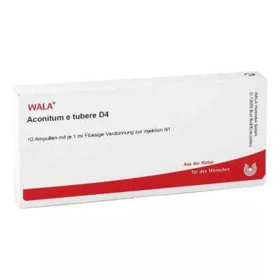 ACONITUM E tubere D 4 ampolas, 10X1 ml