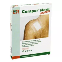 CURAPOR Pensos para feridas estéreis transparentes 8x10 cm, 5 unid