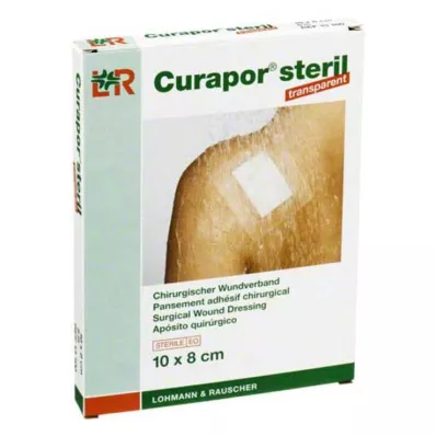 CURAPOR Pensos para feridas estéreis transparentes 8x10 cm, 5 unid CURAPOR Pensos para feridas estéreis transparentes 8x10 cm, 5 unid