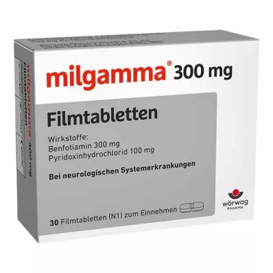 MILGAMMA 300 mg comprimidos revestidos por película, 30 unidades MILGAMMA 300 mg comprimidos revestidos por película, 30 unidades