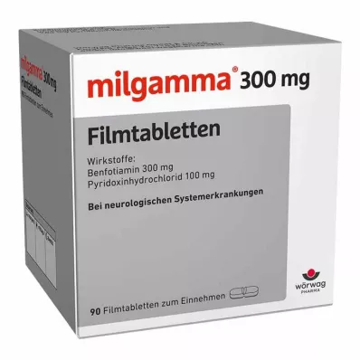 MILGAMMA Comprimidos revestidos por película de 300 mg, 90 unidades