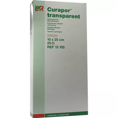 CURAPOR Pensos para feridas estéreis transparentes 10x25 cm, 25 unidades CURAPOR Pensos para feridas estéreis transparentes 10x25 cm, 25 unidades