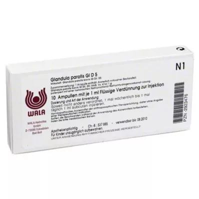 GLANDULA PAROTIS GL D 5 ampolas, 10X1 ml GLANDULA PAROTIS GL D 5 ampolas, 10X1 ml