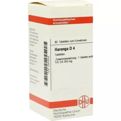 HARONGA D 4 Comprimidos, 80 Cápsulas