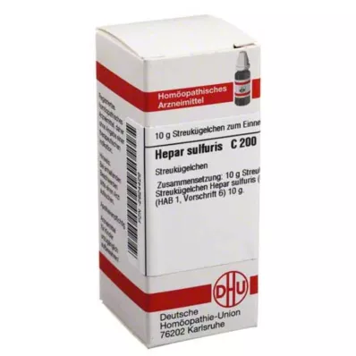 HEPAR SULFURIS C 200 glóbulos, 10 g HEPAR SULFURIS C 200 glóbulos, 10 g