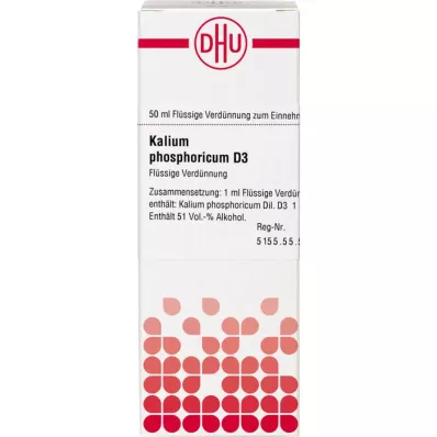 KALIUM PHOSPHORICUM Diluição D 3, 50 ml