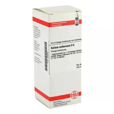 KALIUM SULFURICUM Diluição D 6, 50 ml