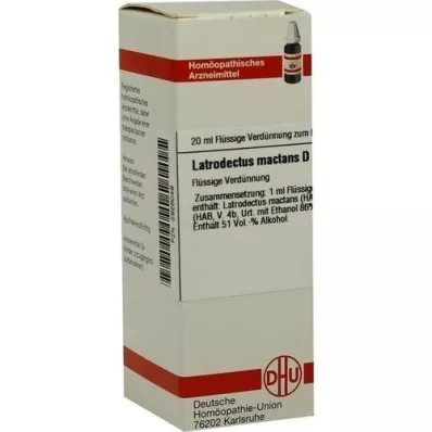 LATRODECTUS mactans D 12 diluição, 20 ml