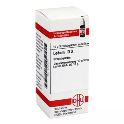 LEDUM D 3 glóbulos, 10 g LEDUM D 3 glóbulos, 10 g