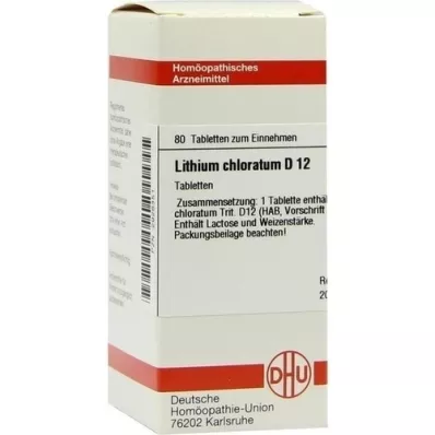 LITHIUM CHLORATUM D 12 Comprimidos, 80 Cápsulas