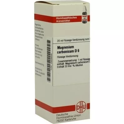 MAGNESIUM CARBONICUM Diluição D 6, 20 ml