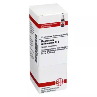 MAGNESIUM CARBONICUM Diluição D 6, 20 ml MAGNESIUM CARBONICUM Diluição D 6, 20 ml