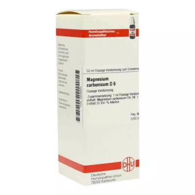 MAGNESIUM CARBONICUM Diluição D 6, 50 ml MAGNESIUM CARBONICUM Diluição D 6, 50 ml