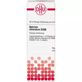 NATRIUM CHLORATUM Diluição D 200, 20 ml