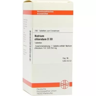 NATRIUM CHLORATUM D 30 Comprimidos, 200 Cápsulas