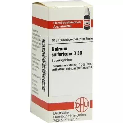 NATRIUM SULFURICUM D 30 glóbulos, 10 g