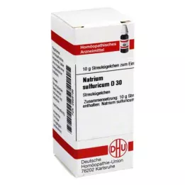 NATRIUM SULFURICUM D 30 glóbulos, 10 g