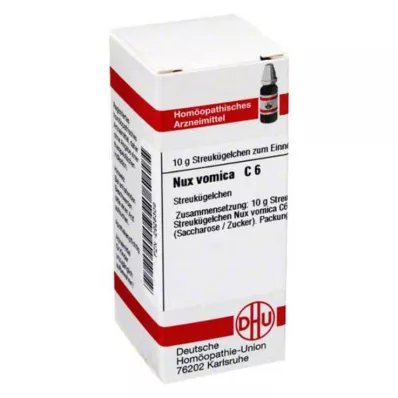 NUX VOMICA C 6 glóbulos, 10 g